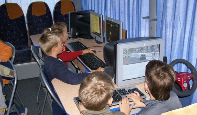 Autobus igraonica u Posedarju (Foto: Josip Prskalo)