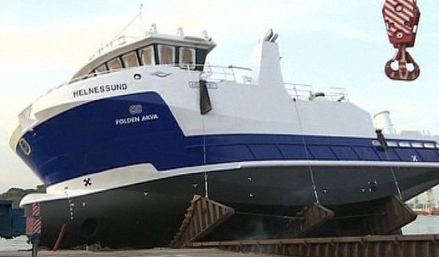 U Puli prvi put bočno porinut brod