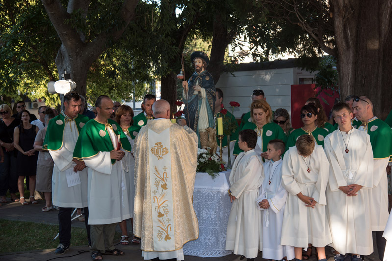 Procesija u Biogradu na blagdan sv. Roka, foto: Vinko Pešić Procesija u Biogradu na blagdan sv. Roka, foto: Vinko Pešić