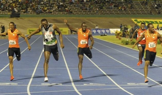 Usain Bolt i Yohan Blake, Foto: AP Photo