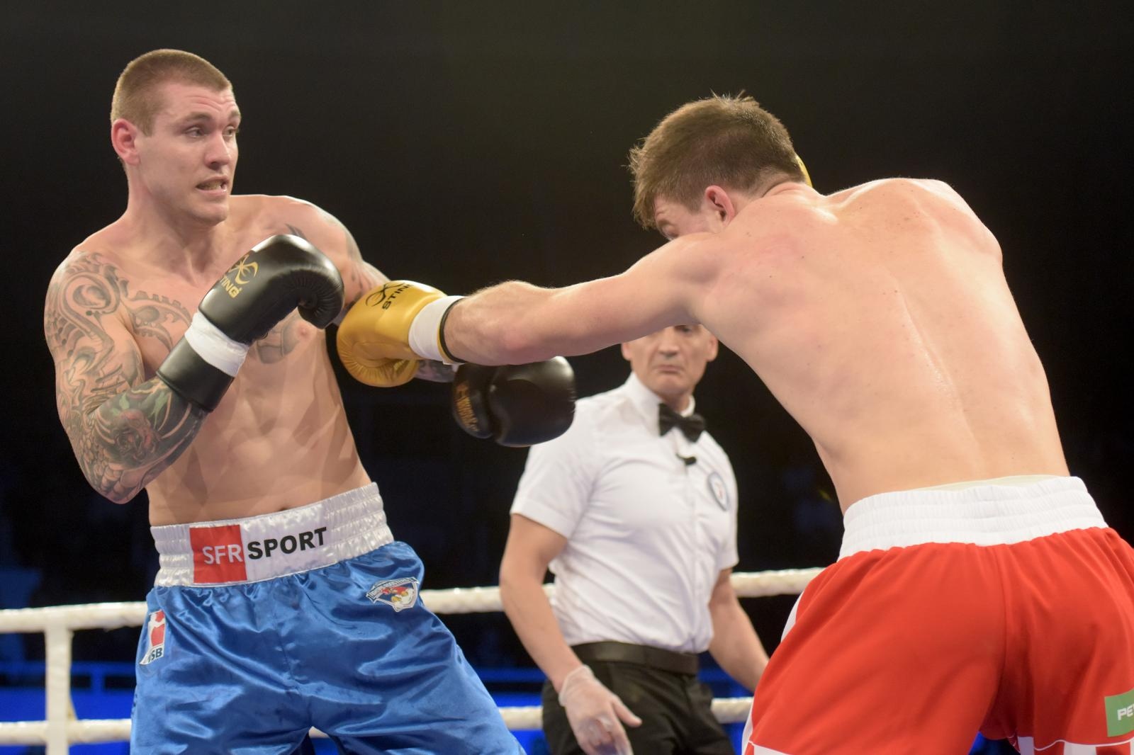 Svjetska boksacka liga, grupa B C1, kategorija 91 kg, Toni Filipi (Croatian Knights) – Kristiyan Stefanov Dimitrov (France Fighting Roosters).