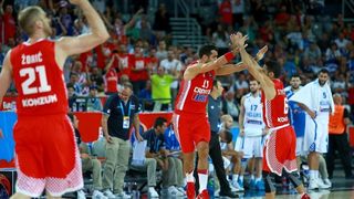 06.09.2015., Arena Zagreb, Zagreb – EuroBasket 2015., skupina C, 02. kolo, Grcka – Hrvatska. Foto: PIXSELL 06.09.2015., Arena Zagreb, Zagreb – EuroBasket 2015., skupina C, 02. kolo, Grcka – Hrvatska. Foto: PIXSELL