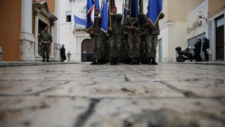 21.01.2014., Zadar – Mimohod postrojbi sudionica operacije akcija Maslenica s ratnim zastavama, uz pratnju orkestra Oruzanih snaga RH. Photo: Filip Brala/PIXSELL 21.01.2014., Zadar – Mimohod postrojbi sudionica operacije akcija Maslenica s ratnim zastavama, uz pratnju orkestra Oruzanih snaga RH. Photo: Filip Brala/PIXSELL