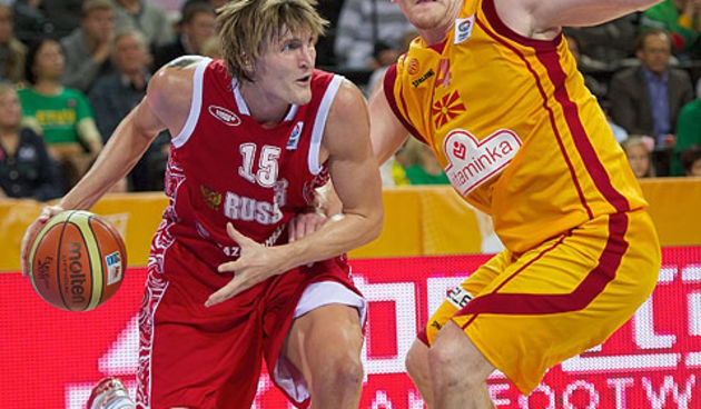 Rusija – Makedonija, foto: www.eurobasket2011.com