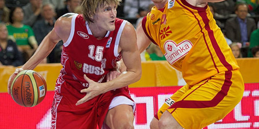 Rusija – Makedonija, foto: www.eurobasket2011.com