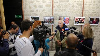 21.10.2013., Zadar – U Knezevoj palaci otvorena je izlozba Hrvatske novinske fotografije 2012. Photo: Filip Brala/PIXSELL 21.10.2013., Zadar – U Knezevoj palaci otvorena je izlozba Hrvatske novinske fotografije 2012. Photo: Filip Brala/PIXSELL