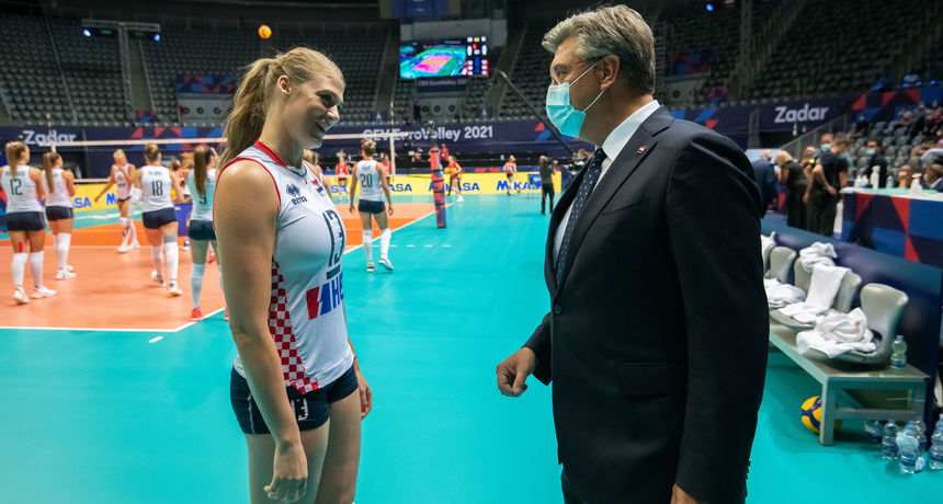 Andrej Plenković i Samanta Fabris