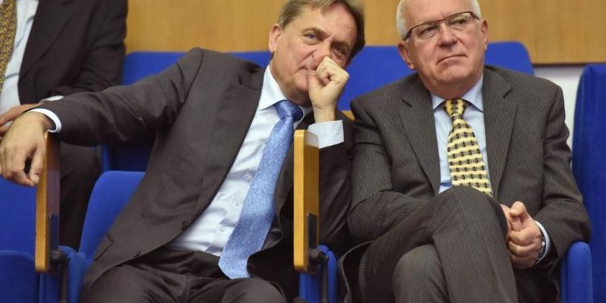 Zadar – Sjednica Gradskog vijeca Grada Zadra. Gradonacelnik Bozidar Kalmeta i zamjenik Zvonimir Vrancic. Reno Sinovcic. Joso Nekic. Danijel Kasap.Photo: Dino Stanin/PIXSELL