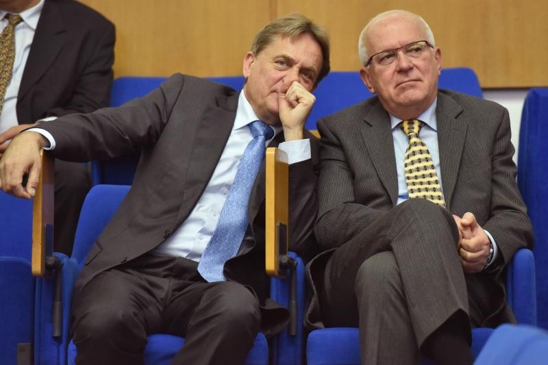 Zadar – Sjednica Gradskog vijeca Grada Zadra. Gradonacelnik Bozidar Kalmeta i zamjenik Zvonimir Vrancic. Reno Sinovcic. Joso Nekic. Danijel Kasap.Photo: Dino Stanin/PIXSELL