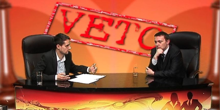 Sanjin Španović i Arsen Bauk u emisiji Veto TV Jabuka Sanjin Španović i Arsen Bauk u emisiji Veto TV Jabuka