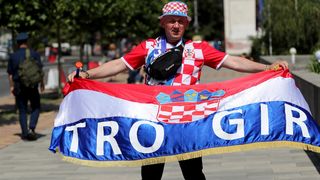 Veseli hrvatski navijači u Rostovu na Donu