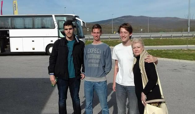 Marin Varivoda, Noel Lakić, Andrija Miočić i mentorica Aida Vlainić