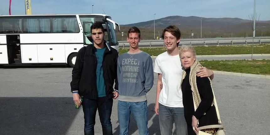 Marin Varivoda, Noel Lakić, Andrija Miočić i mentorica Aida Vlainić