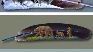 Slikarije na perju (foto: Andfunforall.blogspot.com)