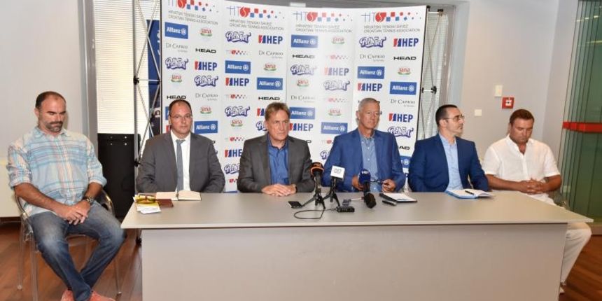 Božidar Kalmeta i Franjo Luković najavili Davis Cup susret Hrvatske i Francuske. Photo: Dino Stanin/PIXSELL Božidar Kalmeta i Franjo Luković najavili Davis Cup susret Hrvatske i Francuske. Photo: Dino Stanin/PIXSELL