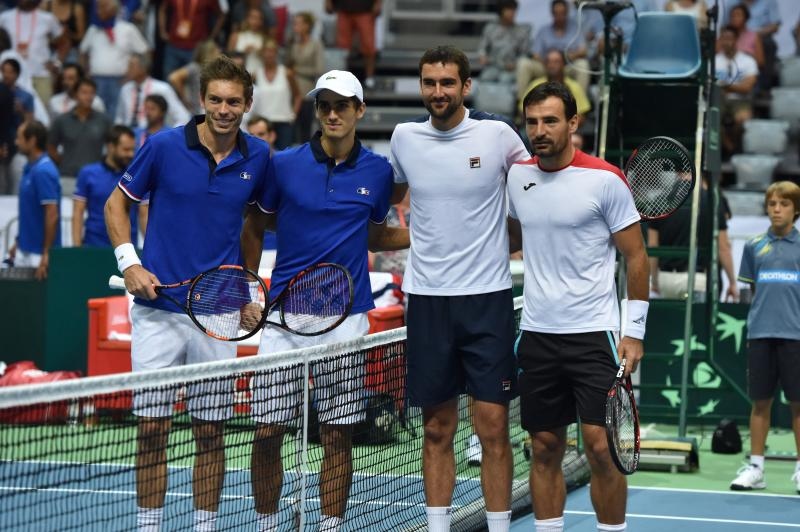 Davis Cup: Ivan Dodig/Marin Čilić – Nicolas Mahut/Pierre-Hugues Herbert 3-1. Photo. Hrvoje Jelavić/PIXSELL