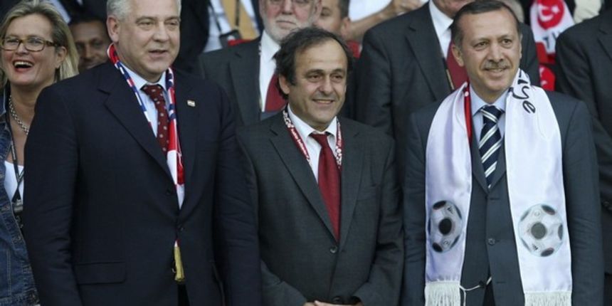 Sanader, Platini i Erdogan (Foto: Reuters) Sanader, Platini i Erdogan (Foto: Reuters)