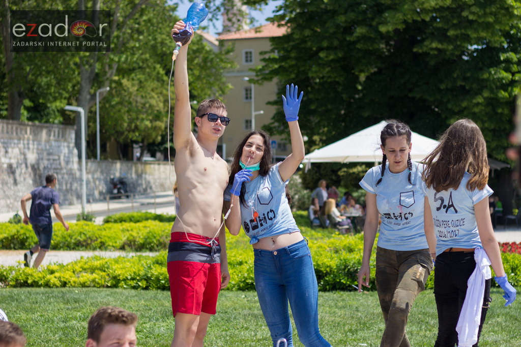 Ludijada zadarskih maturanata na Pozdravu suncu i Morskim orguljama