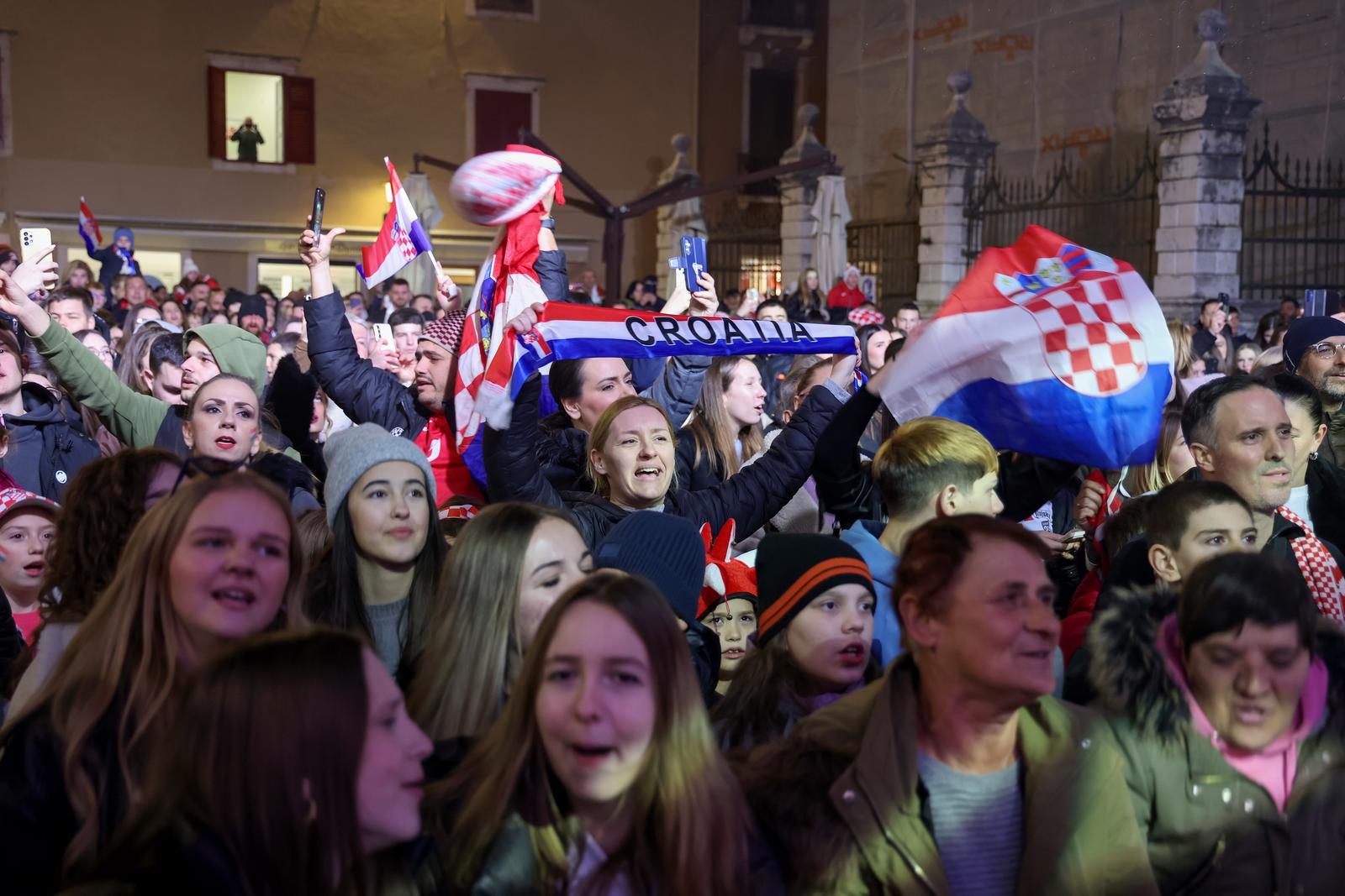 Doček rukometaša u Zadru Doček rukometaša u Zadru