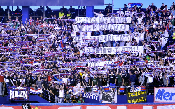 Zagreb, 220513.
Stadion Maksimir.
Finale Hrvatskog kupa, uzvratna utakmica Lokomotiva – Hajduk.
Na slici: navijaci Hajduka, Torcida.
Foto: Srdjan Vrancic / CROPIX Zagreb, 220513.
Stadion Maksimir.
Finale Hrvatskog kupa, uzvratna utakmica Lokomotiva – Hajduk.
Na slici: navijaci Hajduka, Torcida.
Foto: Srdjan Vrancic / CROPIX