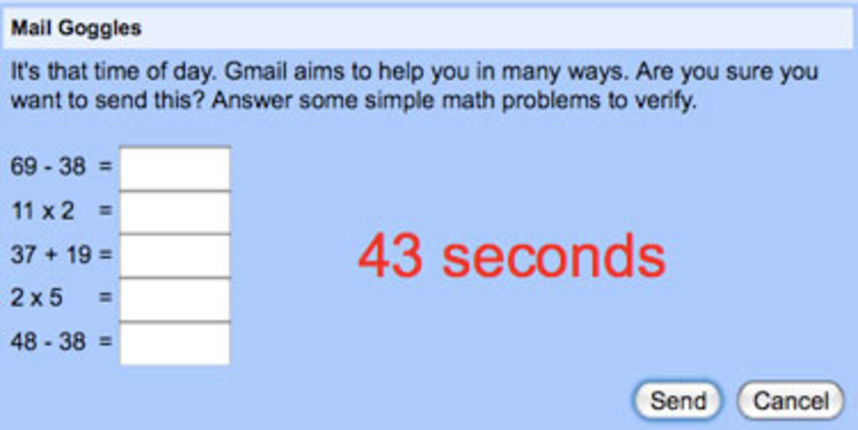 Mail Goggles(Foto:blog.wired.com) Mail Goggles(Foto:blog.wired.com)