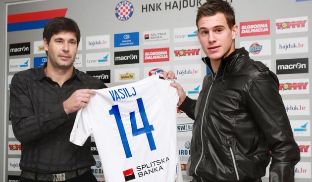 Split – HNK Hajduk predstavio novog igraca, zadranina Ivana Antona Vasilja. Photo: Ivana Ivanovic/ Pixsell