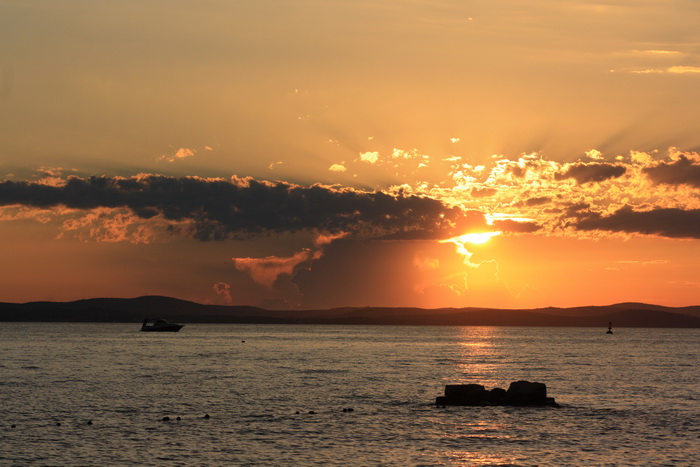 Čudesni zalazak sunca u Zadru 26. kolovoza 2012.