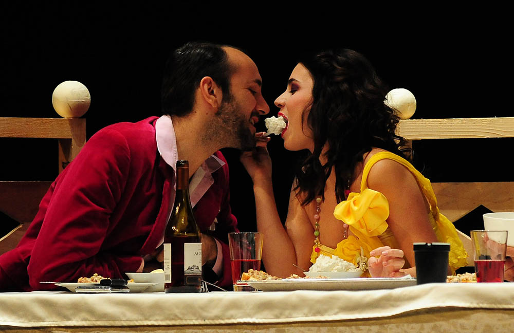 Zadar, 28.01.2013. snimio: Nenad Marčev 
HNK Šibenik 
Drama 
Bertolt Brecht: 
Pir malograđana 
redatelj: Dražen Ferenčina 
igraju: Žarko Potočnjak, Janko Popović – Volarić 
Helena Minić , Robert Ugrina, Vinko Štefanac 
Oriana Kunčić, Franka