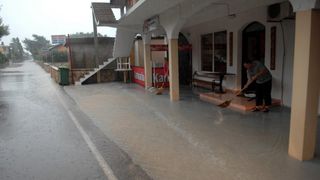 Otok Vir gotovo je potopljen uslijed jakog kišnog i grmljavinskog nevremena koje traje već drugi dan, Photo: Damir Špehar/PIXSELL Otok Vir gotovo je potopljen uslijed jakog kišnog i grmljavinskog nevremena koje traje već drugi dan, Photo: Damir Špehar/PIXSELL