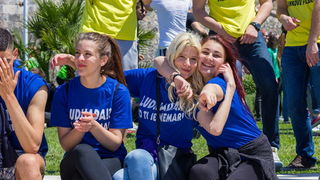 Ludijada maturanata na zadarskoj rivi 17. svibnja 2016. Foto: Bojan Bogdanić