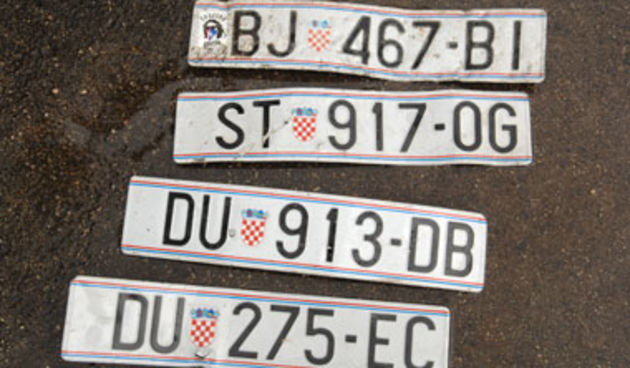 Registracijske tablice, Foto: Dnevnik.hr