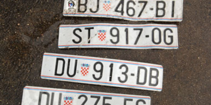 Registracijske tablice, Foto: Dnevnik.hr