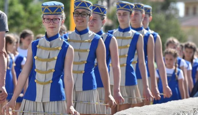 Odrzana je drzavna smotra mazoretkinja u organizaciji Hrvatskog mazoret saveza. Photo: Dino Stanin/PIXSELL