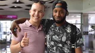 Britanski turist Leon Mitchell, o kojem su zadarski taskisti skrbili nakon što je prevaren i opljačkan ostao bez novca danas se vraća u London.  Photo: Dino Stanin/PIXSELL