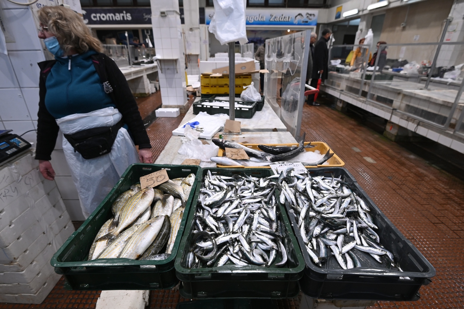 Bogata ponuda ribe na gradskoj ribarnici Bogata ponuda ribe na gradskoj ribarnici