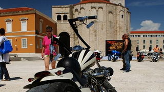 Nekoliko stotina vlasnika kultnih Harley Davidsona danas je posjetilo Zadar, Foto: Nevera ZD