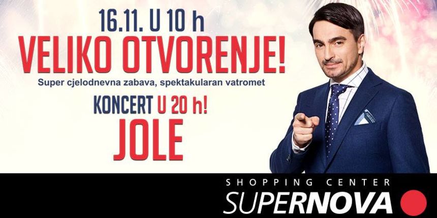Supernova Zadar- otvorenje uz koncert Jole Supernova Zadar- otvorenje uz koncert Jole