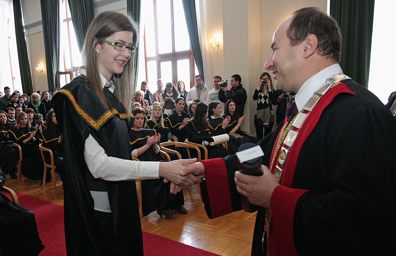 Promocija diplomiranih studenata, 7. ožujka 2009. (foto: Marin Gospić)