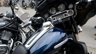 Zagreb – U prodavaonici i zastupnistvu Harley Davidson motora odrzani su Dan otvorenih vrata na kojem su posjetioci mogli razgledati motocikle i neke od njih isprobati. Photo: Davor Visnjic/PIXSELL