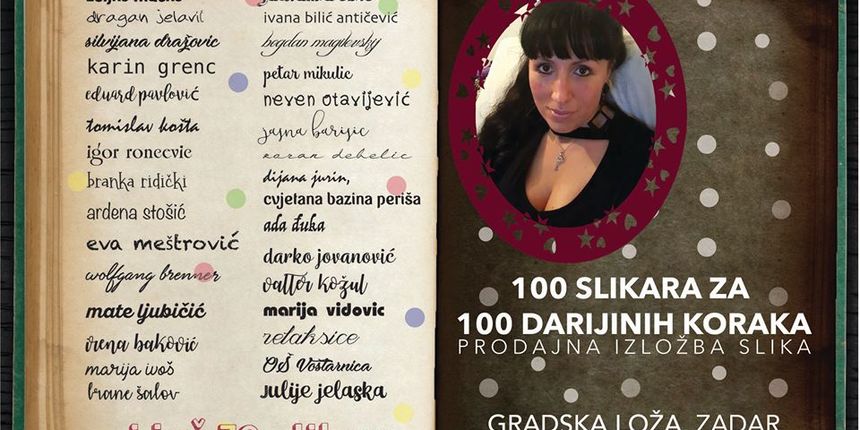 Slikari organiziraju humanitarnu izložbu za Zadranku Dariju Šimunov Slikari organiziraju humanitarnu izložbu za Zadranku Dariju Šimunov