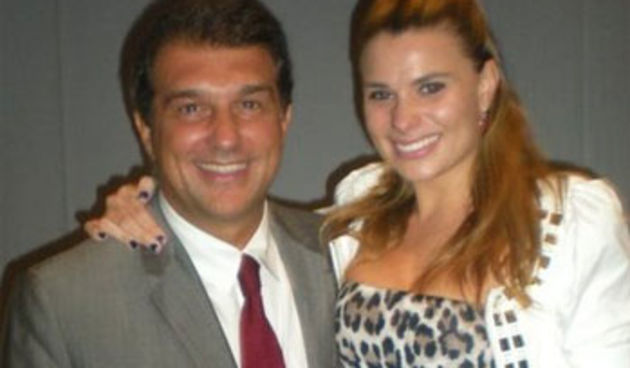 Joan Laporta i Maaria Lapiedra, foto: eldebat.cat