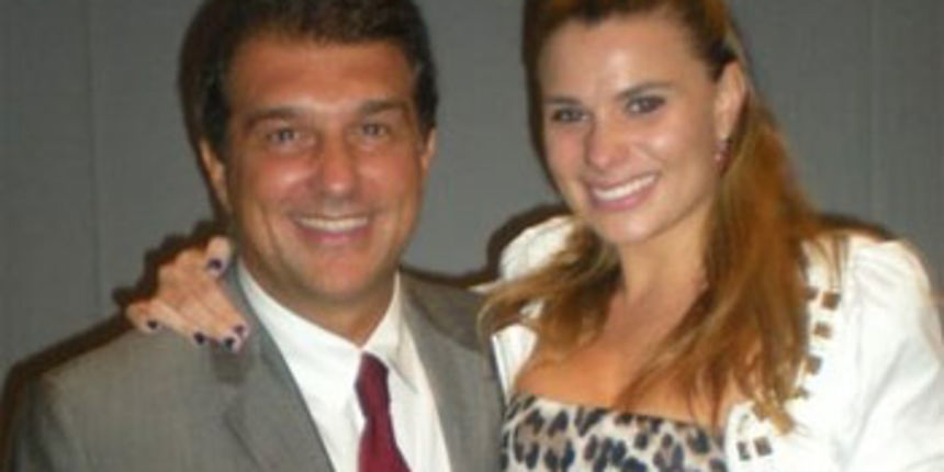 Joan Laporta i Maaria Lapiedra, foto: eldebat.cat