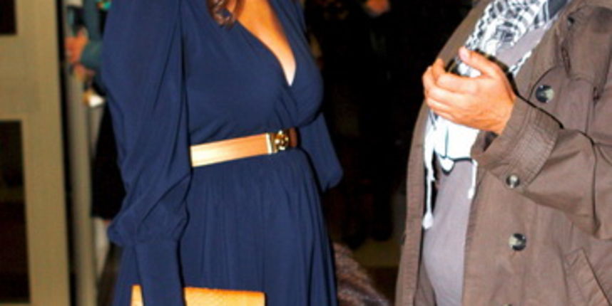 Zagreb 131011.
KD Vatroslav Lisinski.
Koncert Hrvatske dive, na kojem su nastupale Tereza Kesovija, Radojka Sverko i Gabi Novak.
Na slici: trudna Severina.
Foto: Goran Mehkek / Cropix