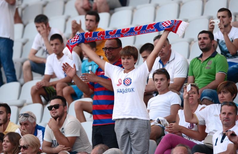 Stadion Poljud, Split – Uzvratna utakmica doigravanja za Europsku ligu, HNK Hajduk – FC Slovan Liberec 0-1. Photo: PIXSELL