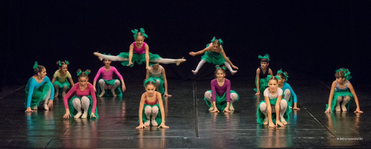 Božićna čestitka plesnog odjela Glazbene škole Blagoje Bersa