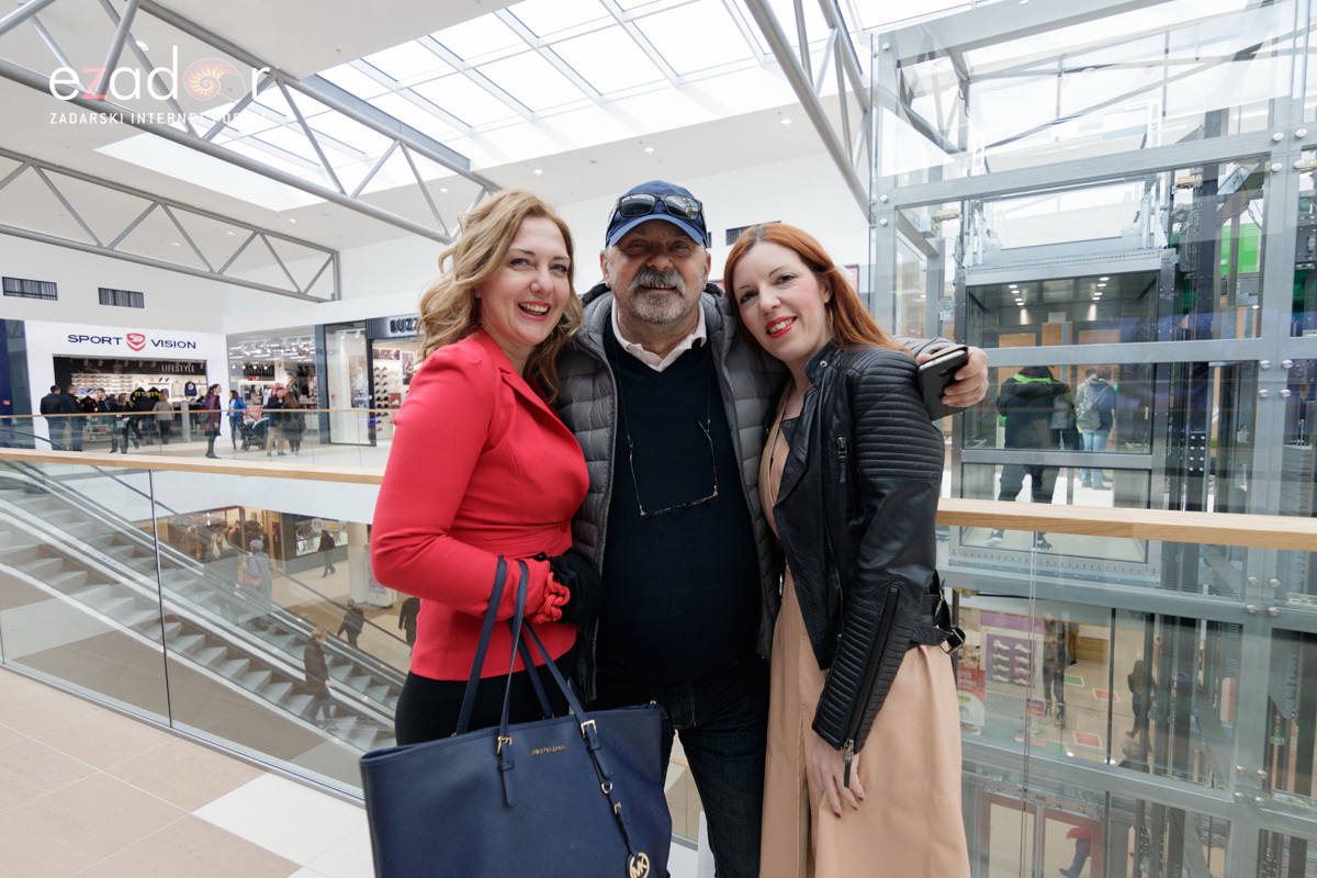 Svečano otvoren novi dio trgovinskog centra Supernova Zadar. Anica Košta, Mladen Malik i Božana Marjanović