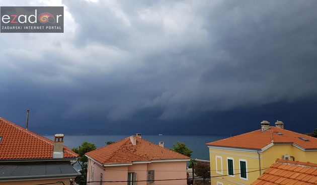 Približavanje nevere Zadru 2. rujna 2017