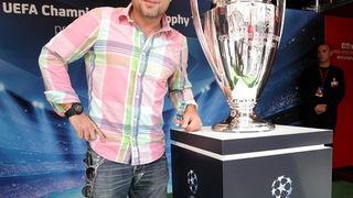 Tarik Filipović, Mila Horvat i Renata Sopek na predstavljanju trofeja Lige prvaka Tarik Filipović, Mila Horvat i Renata Sopek na predstavljanju trofeja Lige prvaka