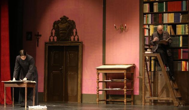 14.01.2014., Zadar – U zadarskoj kazalisnoj kuci gradjani su imali prilike pogledati predstavu “Glorija” Ranka Marinkovica u izvedbi sibenskog HNK. Photo: Filip Brala/PIXSELL