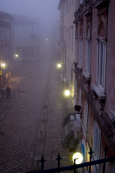 Zadar, magla svuda oko nas